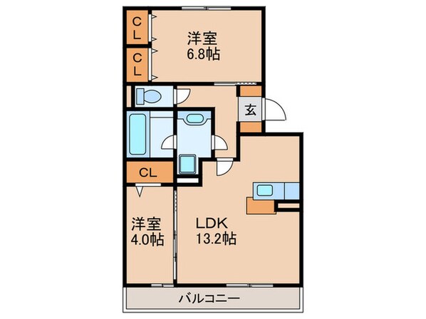 Meduseld　北棟の物件間取画像